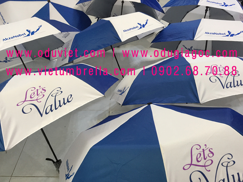 xưởng sản xuất ô dù cầm tay in logo quảng cáo